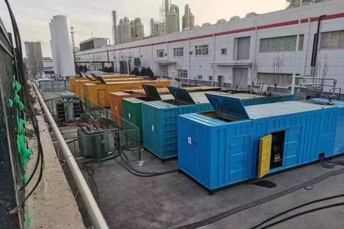 海口发电机租赁施工现场